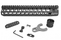 KMR ALPHA RAIL FREE FLOAT HANDGUARD FOR AR15 STYLE 5.56/.223 RIFLES - 10 INCH KEYMOD